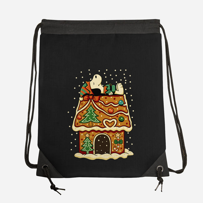 Snoopy On Gingerbread House-None-Drawstring-Bag-JamesQJO