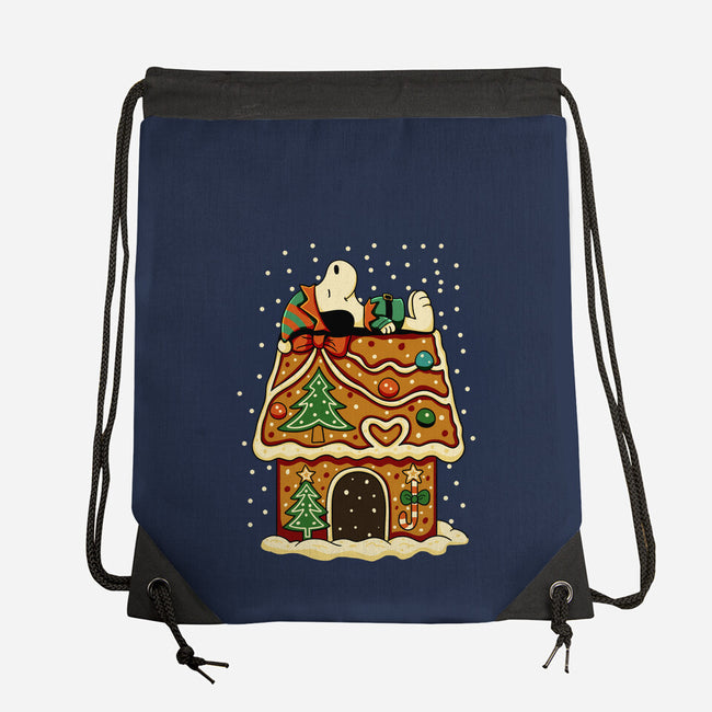 Snoopy On Gingerbread House-None-Drawstring-Bag-JamesQJO