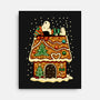 Snoopy On Gingerbread House-None-Stretched-Canvas-JamesQJO
