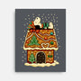 Snoopy On Gingerbread House-None-Stretched-Canvas-JamesQJO