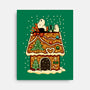 Snoopy On Gingerbread House-None-Stretched-Canvas-JamesQJO