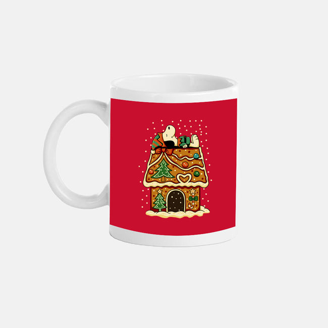 Snoopy On Gingerbread House-None-Mug-Drinkware-JamesQJO