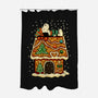 Snoopy On Gingerbread House-None-Polyester-Shower Curtain-JamesQJO