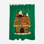Snoopy On Gingerbread House-None-Polyester-Shower Curtain-JamesQJO
