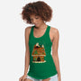 Snoopy On Gingerbread House-Womens-Racerback-Tank-JamesQJO