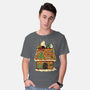 Snoopy On Gingerbread House-Mens-Basic-Tee-JamesQJO