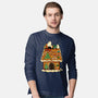Snoopy On Gingerbread House-Mens-Long Sleeved-Tee-JamesQJO