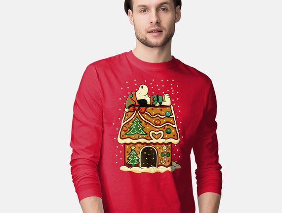Snoopy On Gingerbread House