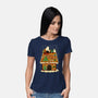 Snoopy On Gingerbread House-Womens-Basic-Tee-JamesQJO