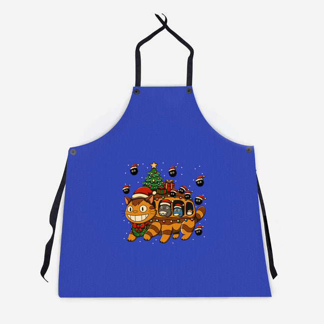 Catbus Christmas-Unisex-Kitchen-Apron-JamesQJO