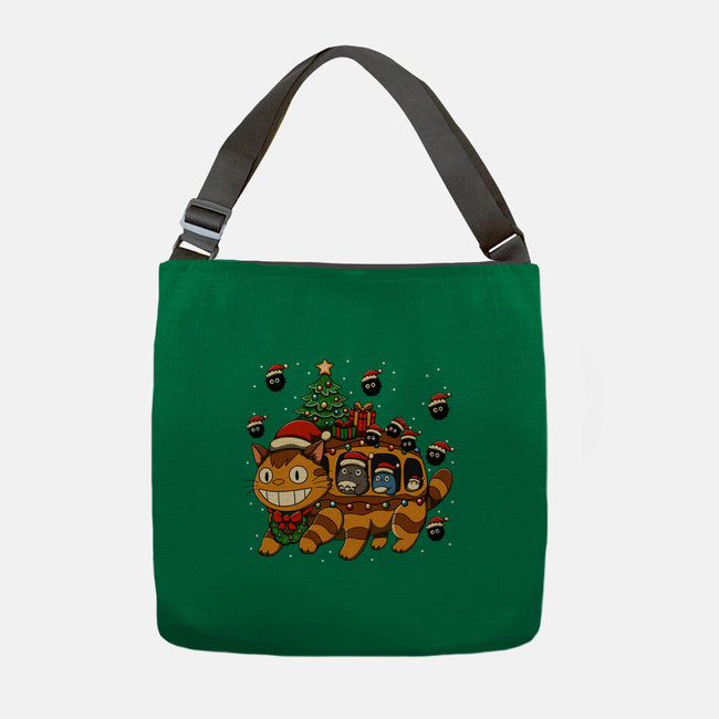 Catbus Christmas-None-Adjustable Tote-Bag-JamesQJO