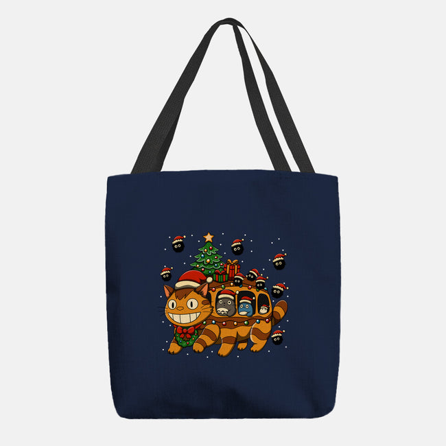 Catbus Christmas-None-Basic Tote-Bag-JamesQJO