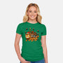 Catbus Christmas-Womens-Fitted-Tee-JamesQJO