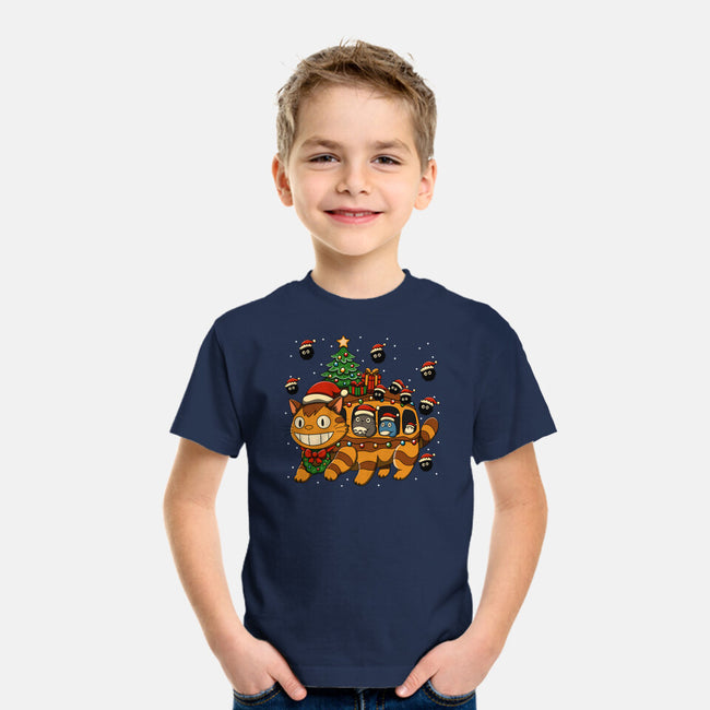 Catbus Christmas-Youth-Basic-Tee-JamesQJO