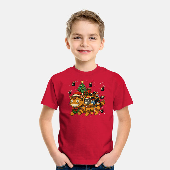 Catbus Christmas-Youth-Basic-Tee-JamesQJO