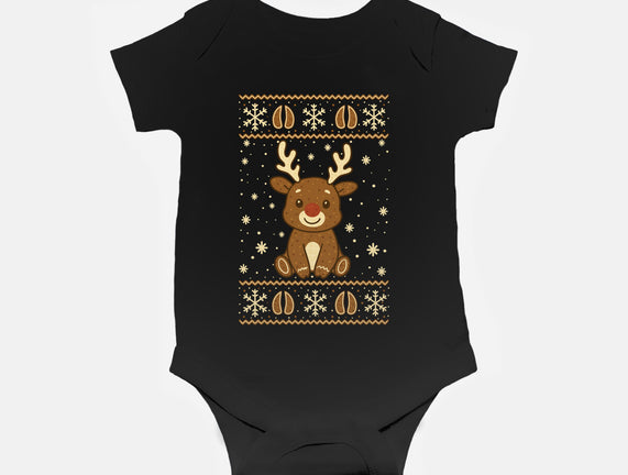Gingerbread Reindeer Ugly Sweater