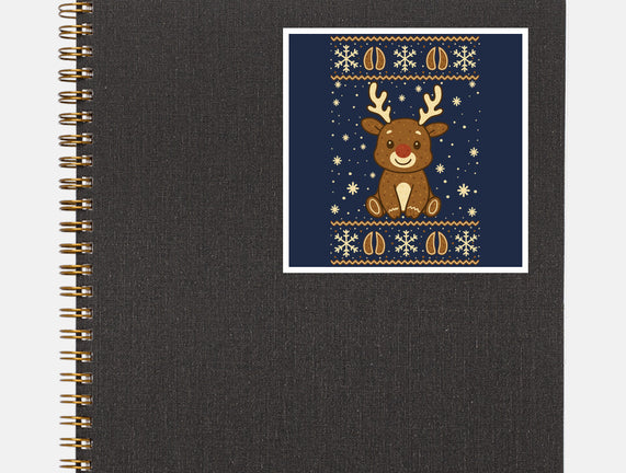 Gingerbread Reindeer Ugly Sweater