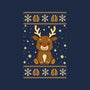 Gingerbread Reindeer Ugly Sweater-None-Matte-Poster-JamesQJO
