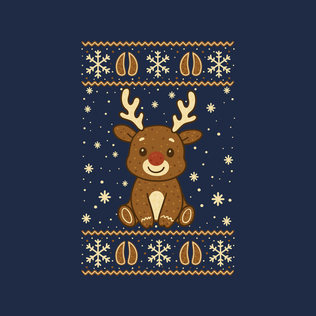 Gingerbread Reindeer Ugly Sweater-Unisex-Zip-Up-Sweatshirt-JamesQJO