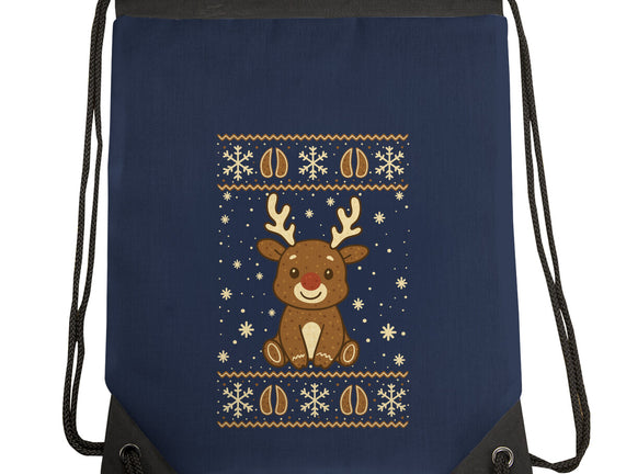 Gingerbread Reindeer Ugly Sweater