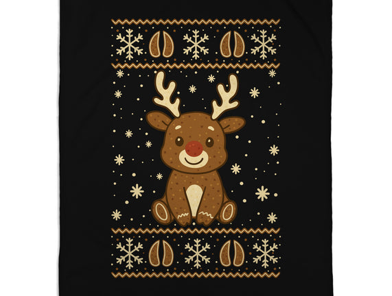 Gingerbread Reindeer Ugly Sweater