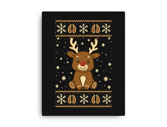 Gingerbread Reindeer Ugly Sweater