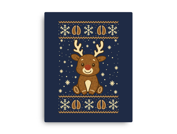 Gingerbread Reindeer Ugly Sweater