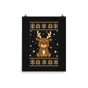 Gingerbread Reindeer Ugly Sweater