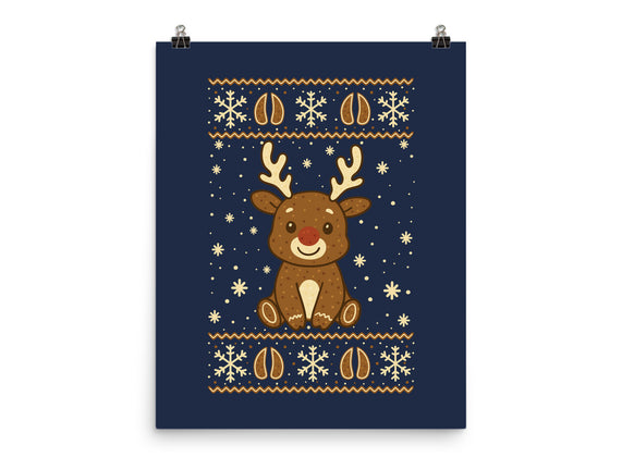 Gingerbread Reindeer Ugly Sweater