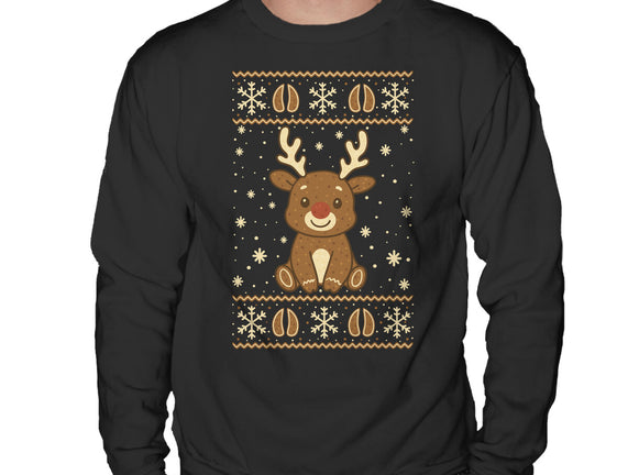 Gingerbread Reindeer Ugly Sweater
