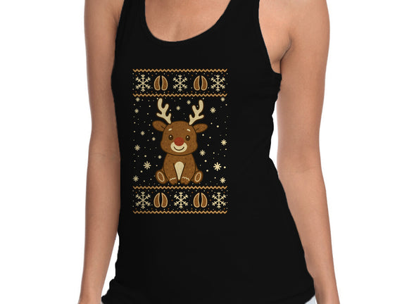 Gingerbread Reindeer Ugly Sweater