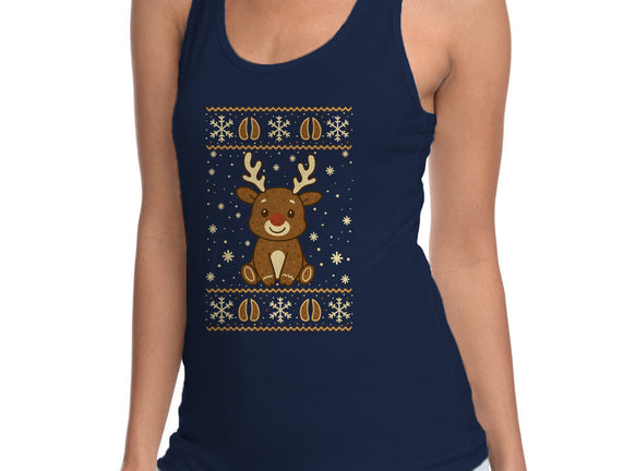 Gingerbread Reindeer Ugly Sweater