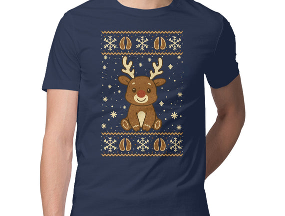 Gingerbread Reindeer Ugly Sweater