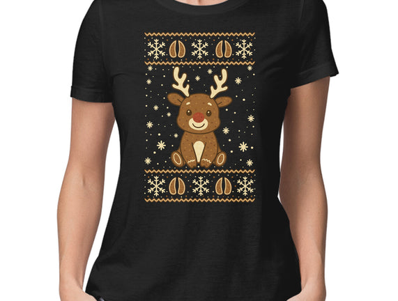 Gingerbread Reindeer Ugly Sweater