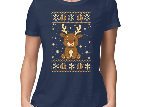 Gingerbread Reindeer Ugly Sweater