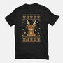 Gingerbread Reindeer Ugly Sweater-Youth-Basic-Tee-JamesQJO