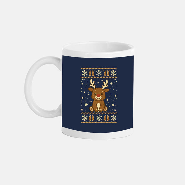 Gingerbread Reindeer Ugly Sweater-None-Mug-Drinkware-JamesQJO