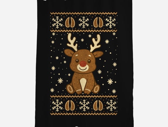 Gingerbread Reindeer Ugly Sweater