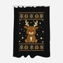 Gingerbread Reindeer Ugly Sweater-None-Polyester-Shower Curtain-JamesQJO