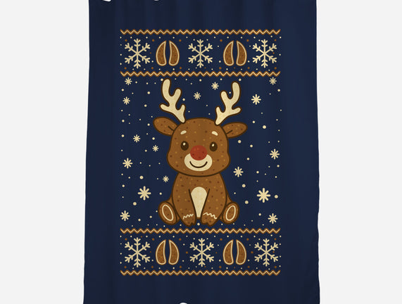 Gingerbread Reindeer Ugly Sweater