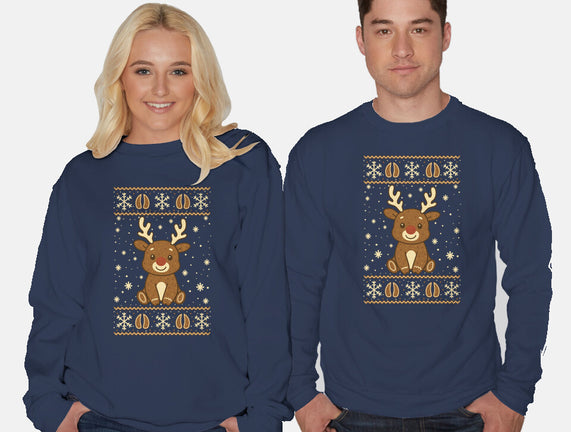 Gingerbread Reindeer Ugly Sweater