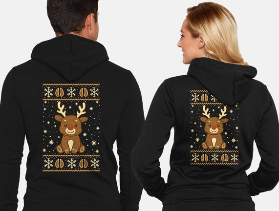 Gingerbread Reindeer Ugly Sweater