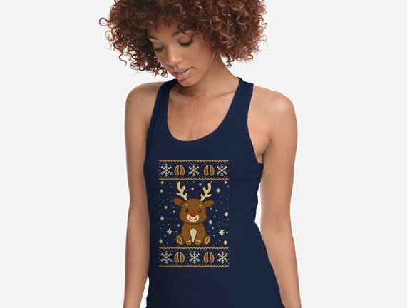 Gingerbread Reindeer Ugly Sweater