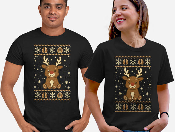 Gingerbread Reindeer Ugly Sweater