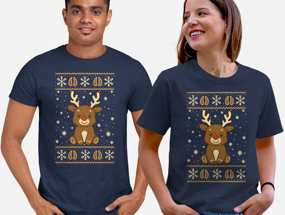 Gingerbread Reindeer Ugly Sweater