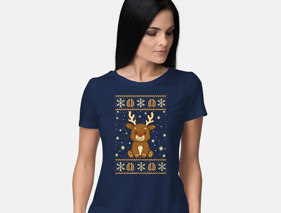 Gingerbread Reindeer Ugly Sweater