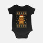 Gingerbread Penguin Ugly Sweater-Baby-Basic-Onesie-JamesQJO