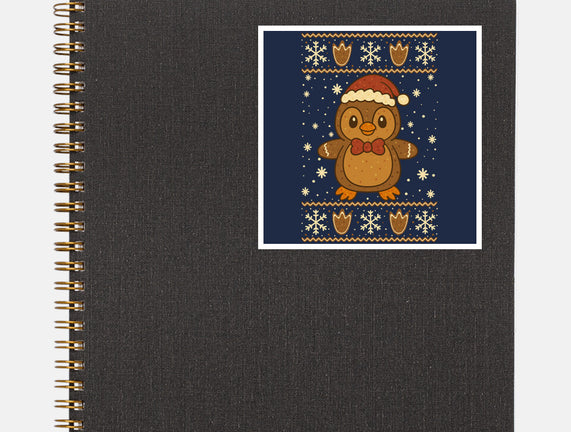 Gingerbread Penguin Ugly Sweater