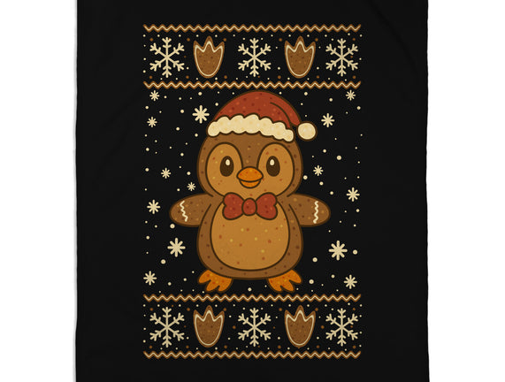Gingerbread Penguin Ugly Sweater