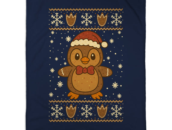 Gingerbread Penguin Ugly Sweater